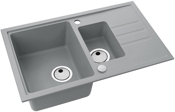 Granite Sink ALVEUS Intermezzo 70 G 81 Concrete Lateral view