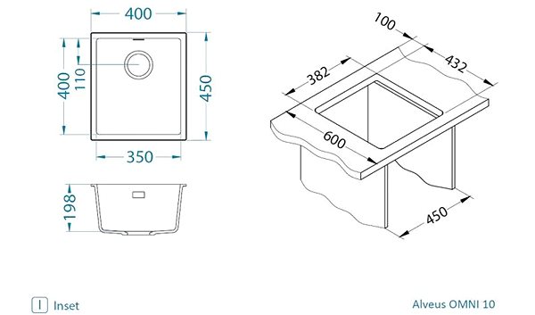 Granitový drez ALVEUS OMNI 10 G91 ...