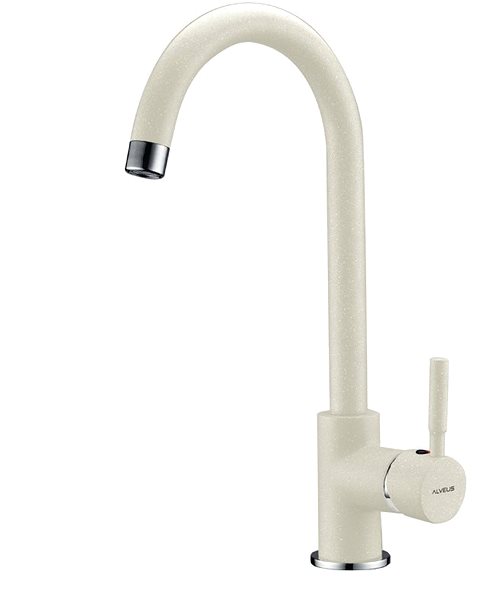 Kitchen Sink and Tap Set ALVEUS Rock 30 G, White 11+ ALVEUS AM 120, White 11 Accessory