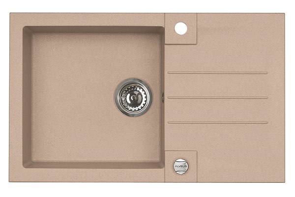 Set dřezu a baterie Alveus Rock 130 55 + Mintas beige CHR ...