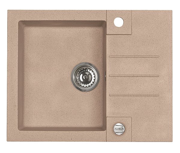 Kitchen Sink and Tap Set Alveus Rock 30 55 + Mintas beige CHR ...