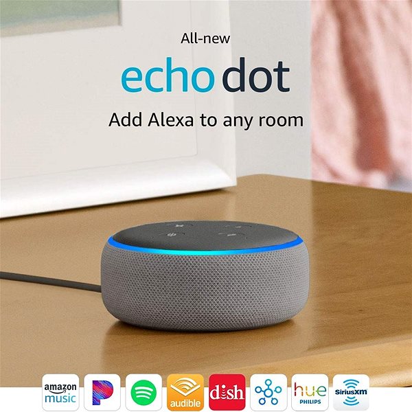Voice Assistant Amazon Echo Dot 3rd Generation - Heather Grey Features/technology