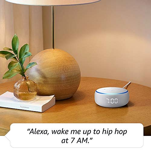 Voice Assistant Amazon Echo Dot 3rd Generation with Clock - Sandstone Lifestyle