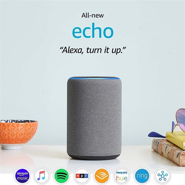 Voice Assistant Amazon Echo 3rd Generation - Heather Grey Features/technology