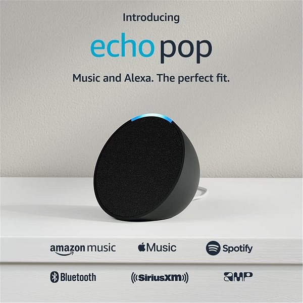 Sprachassistent Amazon Echo Pop (1nd Gen) Charcoal ...