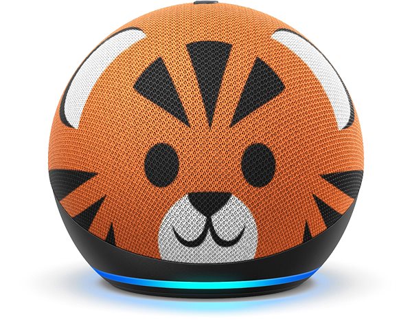 Voice Assistant Amazon Echo Dot 4th Generation Kids Edition Tiger Screen