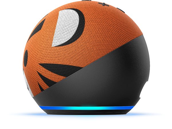 Voice Assistant Amazon Echo Dot 4th Generation Kids Edition Tiger Lateral view