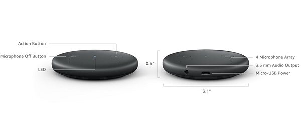 Voice Assistant Amazon Echo Input Black Features/technology