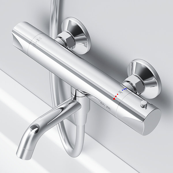 Tap AM. PM Hit FTA50000 Bath and Shower Mixer Tap Thermostatic, Chrome ...