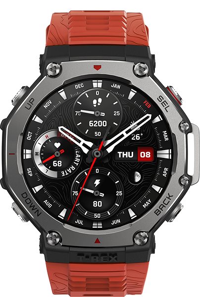 Smart Watch Amazfit T-Rex 3 Lava red ...