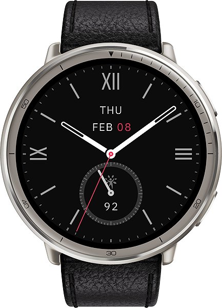 Smart Watch Amazfit Active 2 NFC Premium Black Leather ...