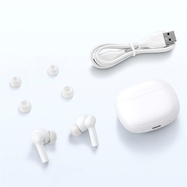 Vezeték nélküli fül-/fejhallgató Anker Soundcore R100 fehér Csomag tartalma