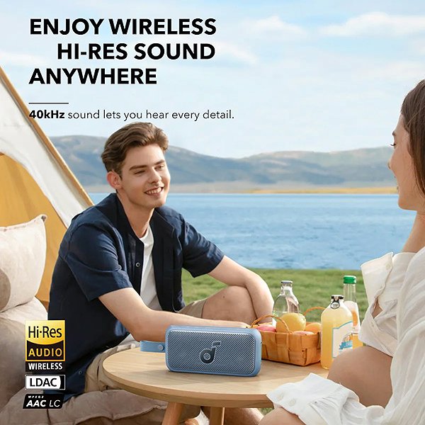 Bluetooth hangszóró soundcore Motion 300, kék ...