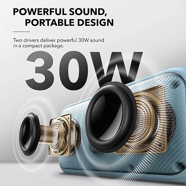 Bluetooth hangszóró soundcore Motion 300, kék ...