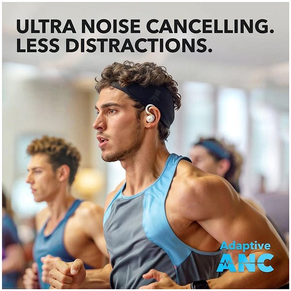 Anker Soundcore Sport X20 White wireless headphones.