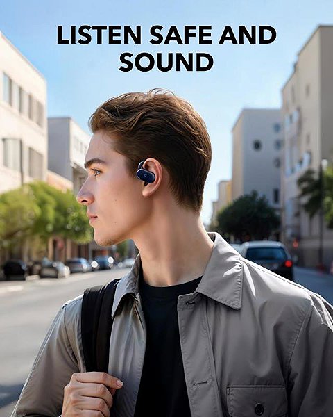 Anker soundcore V20i kabellose Kopfhörer blau .