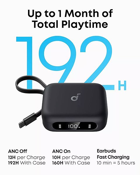 Anker soundcore P41i drahtlose Kopfhörer schwarz .