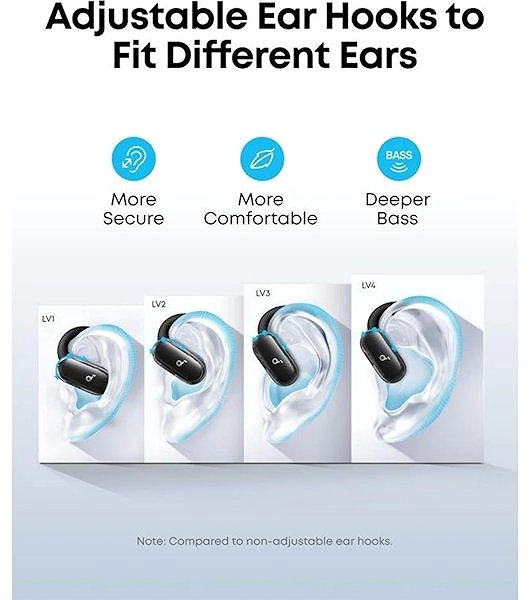 Anker soundcore V40 kabellose Kopfhörer schwarz .