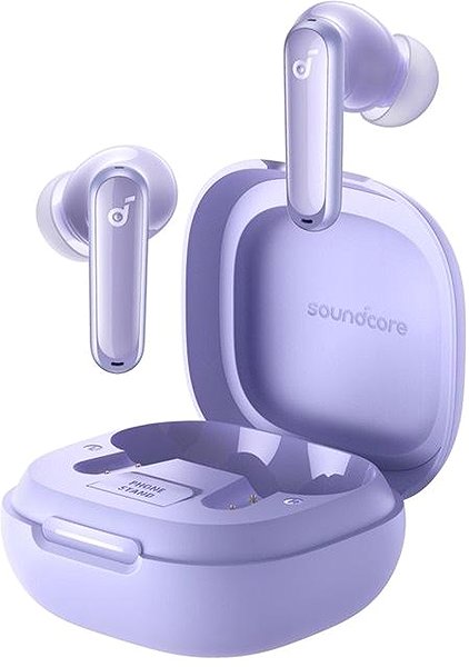 Vezeték nélküli fül-/fejhallgató soundcore P40i, lila ...