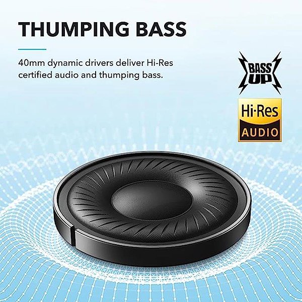 Anker soundcore Q20i drahtlose Kopfhörer blau .