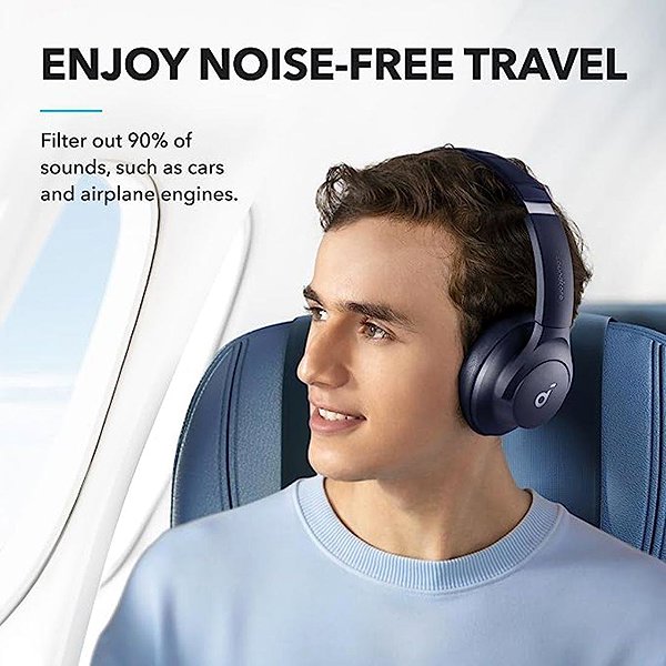 Anker soundcore Q20i drahtlose Kopfhörer blau .