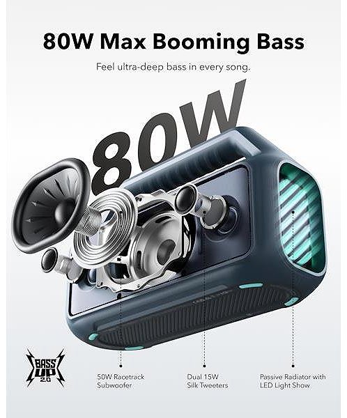 Bluetooth-Lautsprecher Anker soundcore Boom 2 blau .