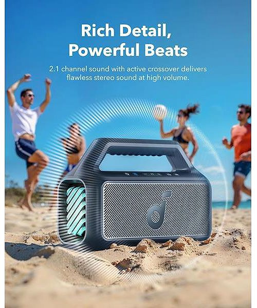 Bluetooth-Lautsprecher Anker soundcore Boom 2 blau .