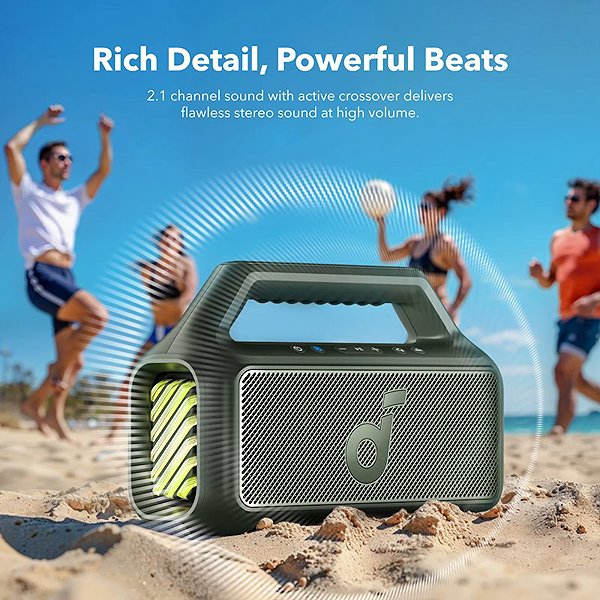 Bluetooth-Lautsprecher Anker soundcore Boom 2 grün .