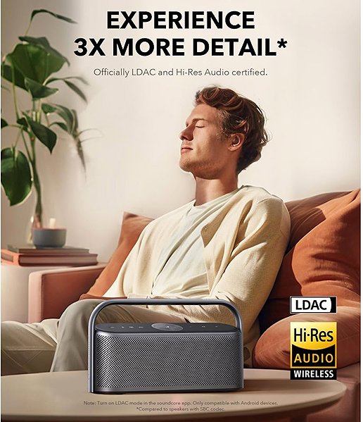 Bluetooth-Lautsprecher Anker soundcore Motion X600 blau .