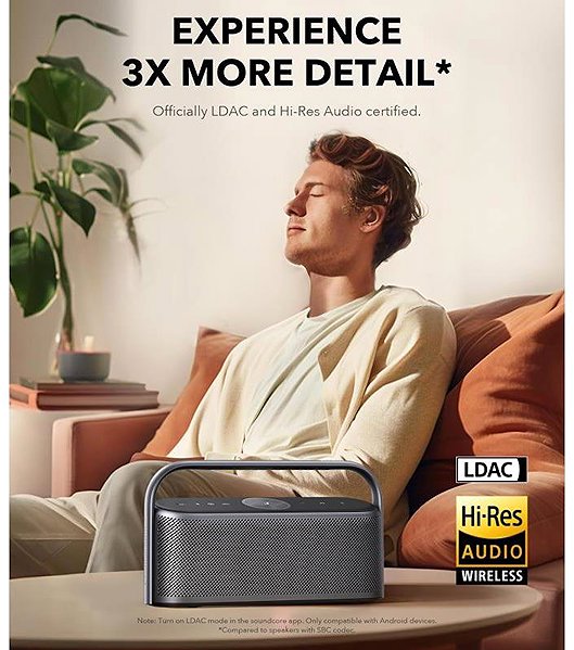 Bluetooth hangszóró soundcore Motion X600, zöld ...
