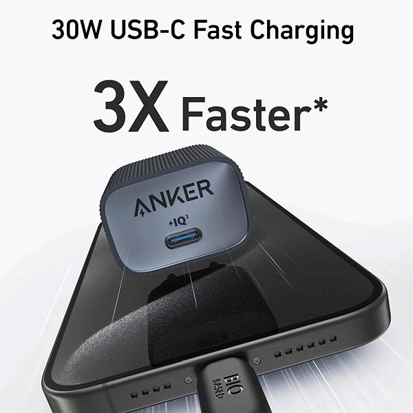 Netzladegerät Anker 511 Nano 4 30W, USB-C schwarz ...