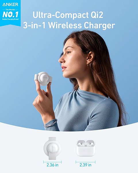 Wall Charger Anker MagGo B25M8 15W white ...