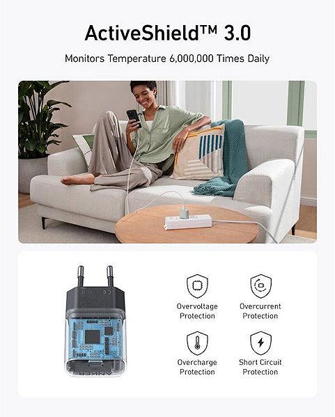 Netzladegerät Anker 511 Nano 4 30W, USB-C weiß ...