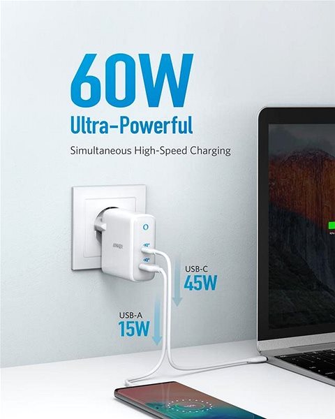 AC Adapter Anker PowerPort Atom III 60W (2 port) Features/technology