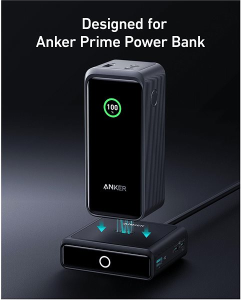 Töltő adapter Anker 100W Charging Base for Prime Power Bank, Black ...