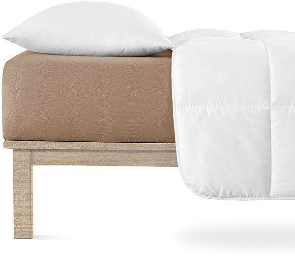 Plachta na posteľ Andrea Simone Plachta Jersey Lycra boxspring 90 × 200 cm, taupe gray ...