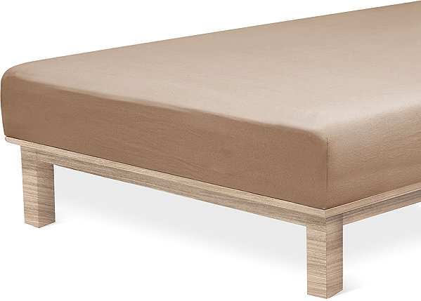 Plachta na posteľ Andrea Simone Plachta Jersey Lycra boxspring 90 × 200 cm, taupe gray ...