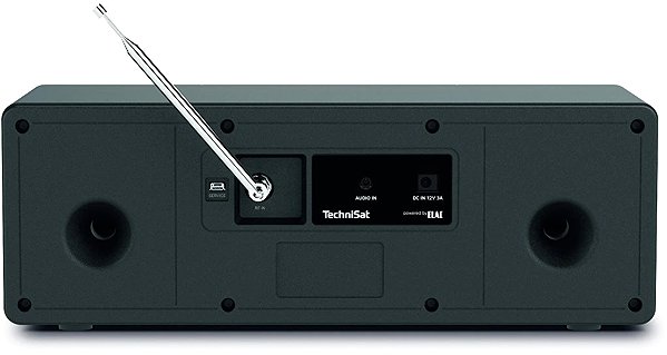 Radio TechniSat Radio receiver DAB+/FM/BT with CD Digitradio 3 ASA, black/silver Back page
