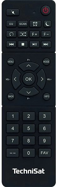 Radio TechniSat Radio receiver DAB+/FM/BT with CD Digitradio 3 ASA, black/silver Remote control