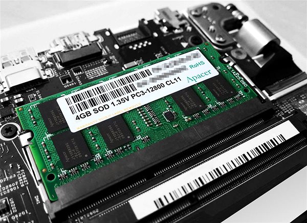 Operační paměť Apacer SO-DIMM 4GB DDR3 1600MHz CL11 Možnosti připojení (porty)