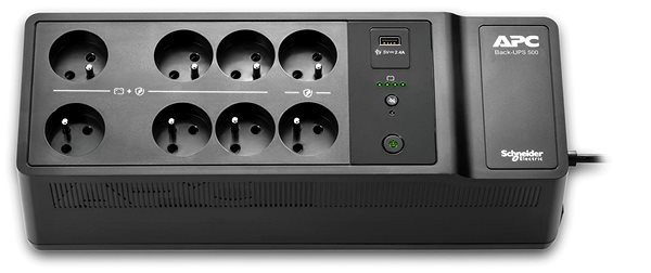 Uninterruptible Power Supply APC Back-UPS 500VA 8 French outlets ...