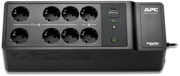 Uninterruptible Power Supply APC Back-UPS 500VA 8 schuko outlets ...