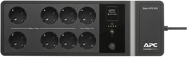Uninterruptible Power Supply APC Back-UPS 650VA 8 French outlets ...