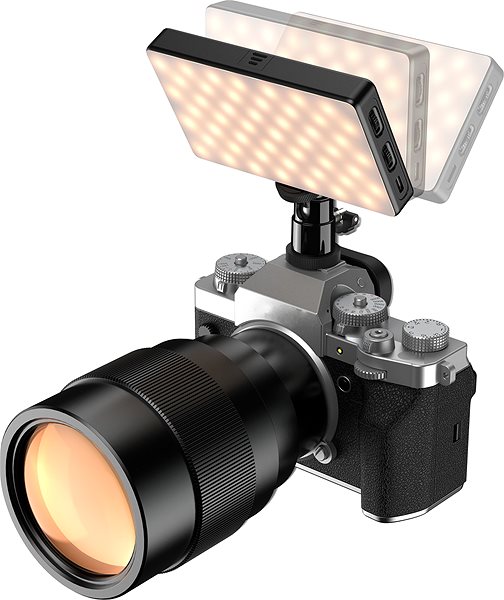 Fotolicht Apexel RGB Vlog Light with Tripod & wireless Lavillar Mic ...