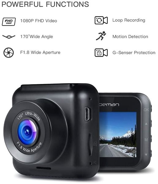 Autós kamera Apeman C420 Jellemzők/technológia