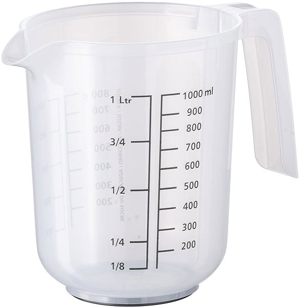Messbecher für die Küche APS MIXUP Messbecher mit Deckel transparent ...