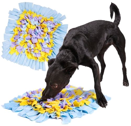 Interaktívna hračka pre psov KIK KX5766 Čuchací koberček fialovo-modro-žltý ...