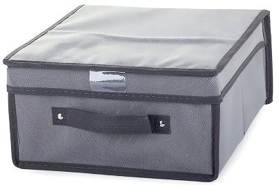 Úložný box Verk 01320 Úložná škatuľa s odklápacím vekom 30 × 30 × 15 cm sivá ...