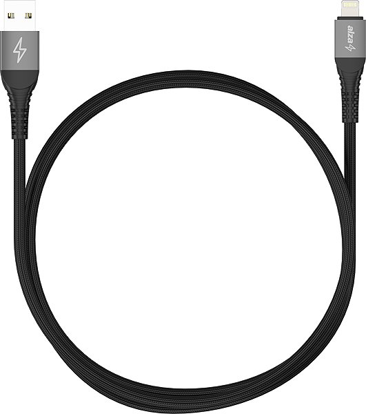 Data Cable AlzaPower AluCore USB-A to Lightning (C189) Ultra Durable 1m dark gray ...