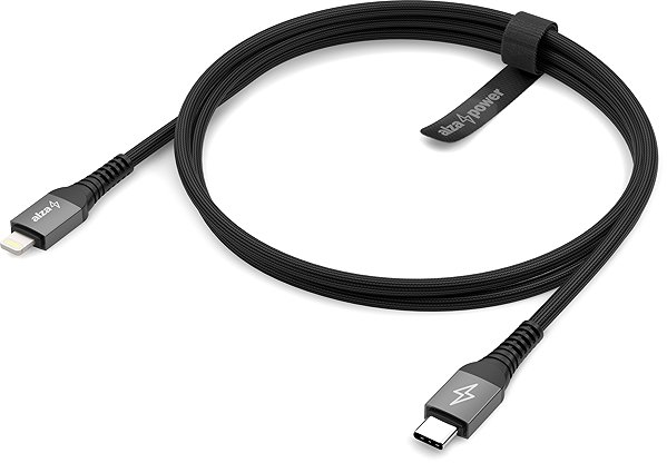Data Cable AlzaPower AluCore USB-C to Lightning (C94) Ultra Durable 1m dark gray ...